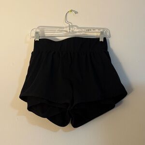 Fabletics Black Workout Shorts With Underlining